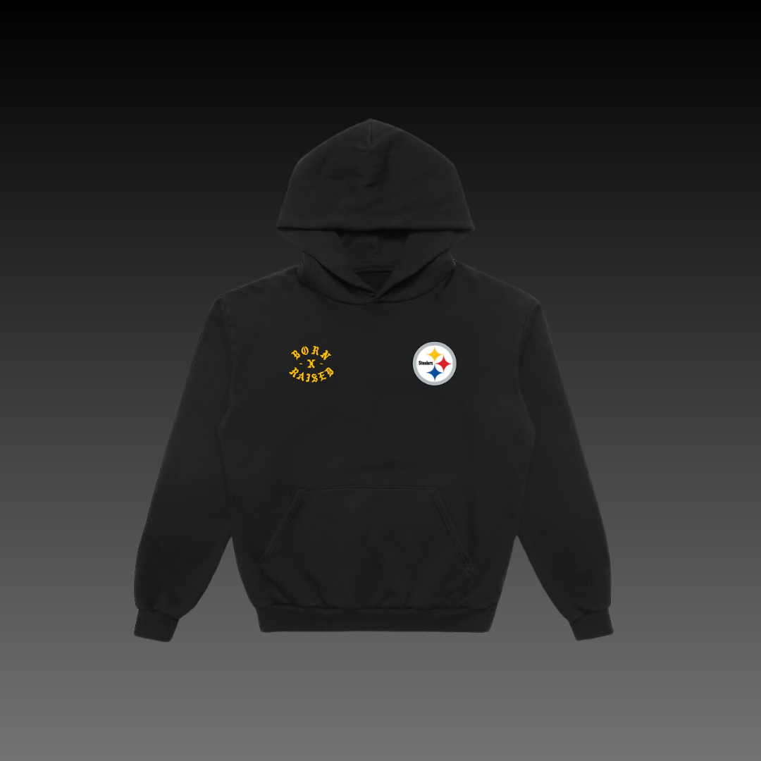 Born x Raised Pittsburgh Steelers Black Hoodie