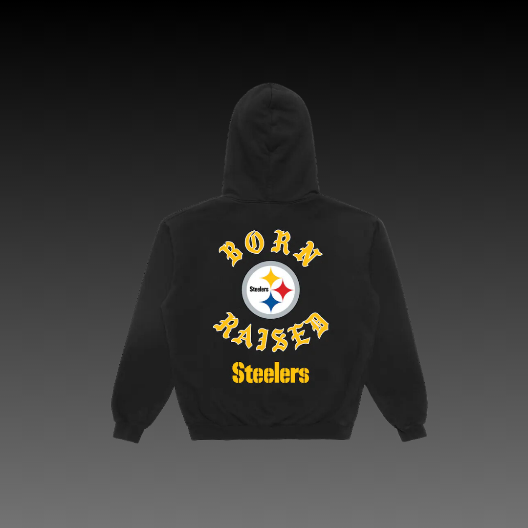 Born x Raised Pittsburgh Steelers Black Hoodie