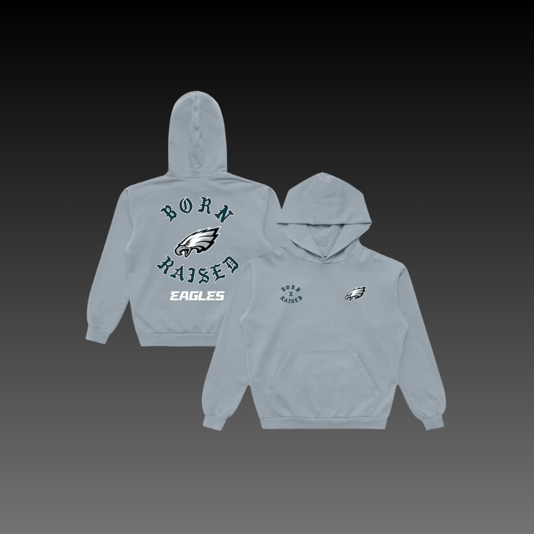 Born x Raised Philadelphia Eagles Cool Grey Hoodie