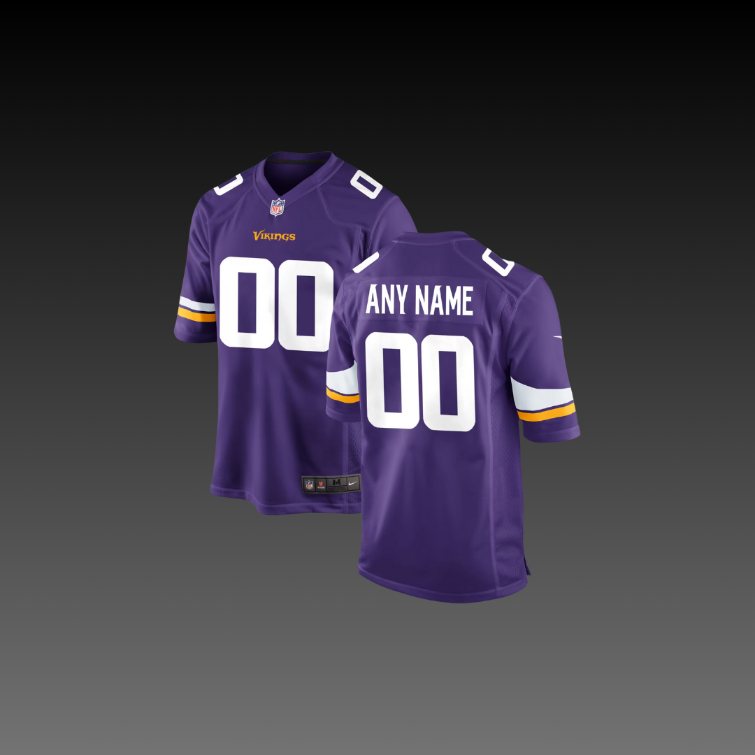 Minnesota Vikings Custom Jersey Purple