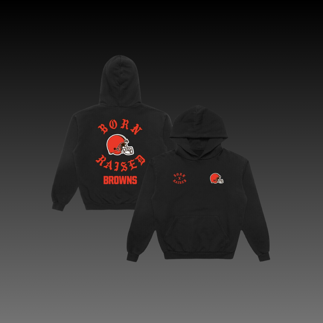 Born x Raised Cleveland Browns Black Hoodie