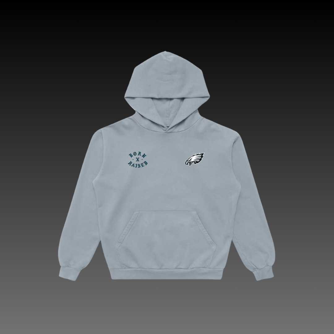 Born x Raised Philadelphia Eagles Cool Grey Hoodie