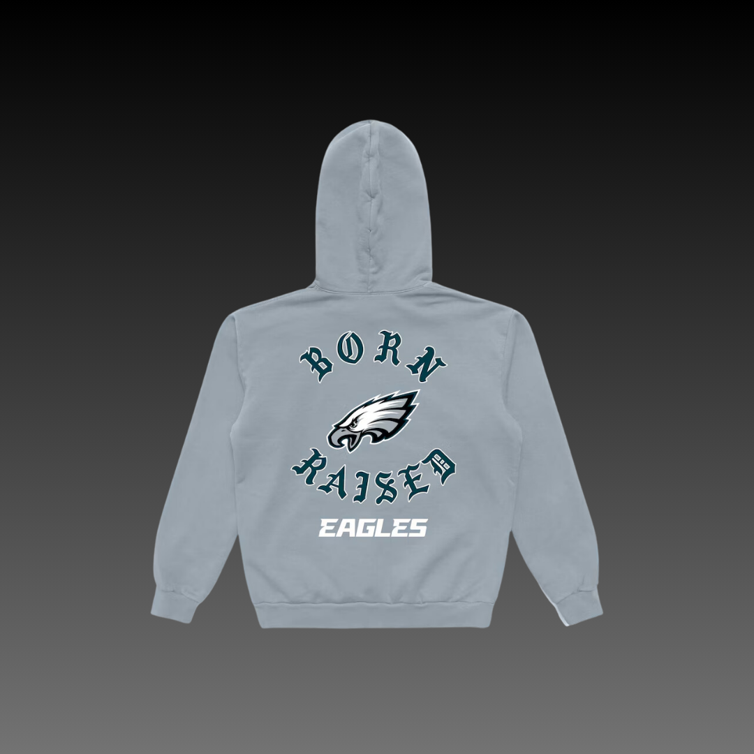 Born x Raised Philadelphia Eagles Cool Grey Hoodie