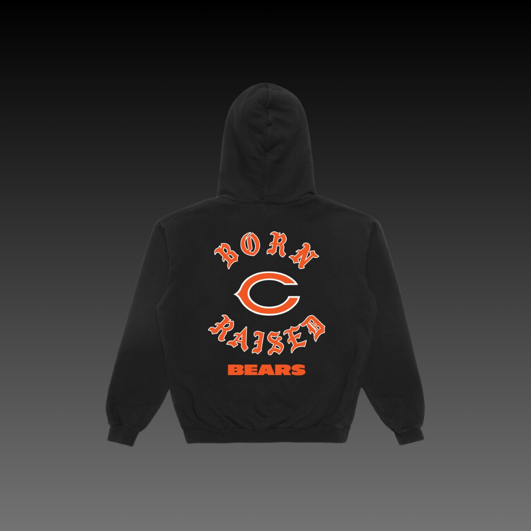 Born x Raised Chicago Bears Black Hoodie