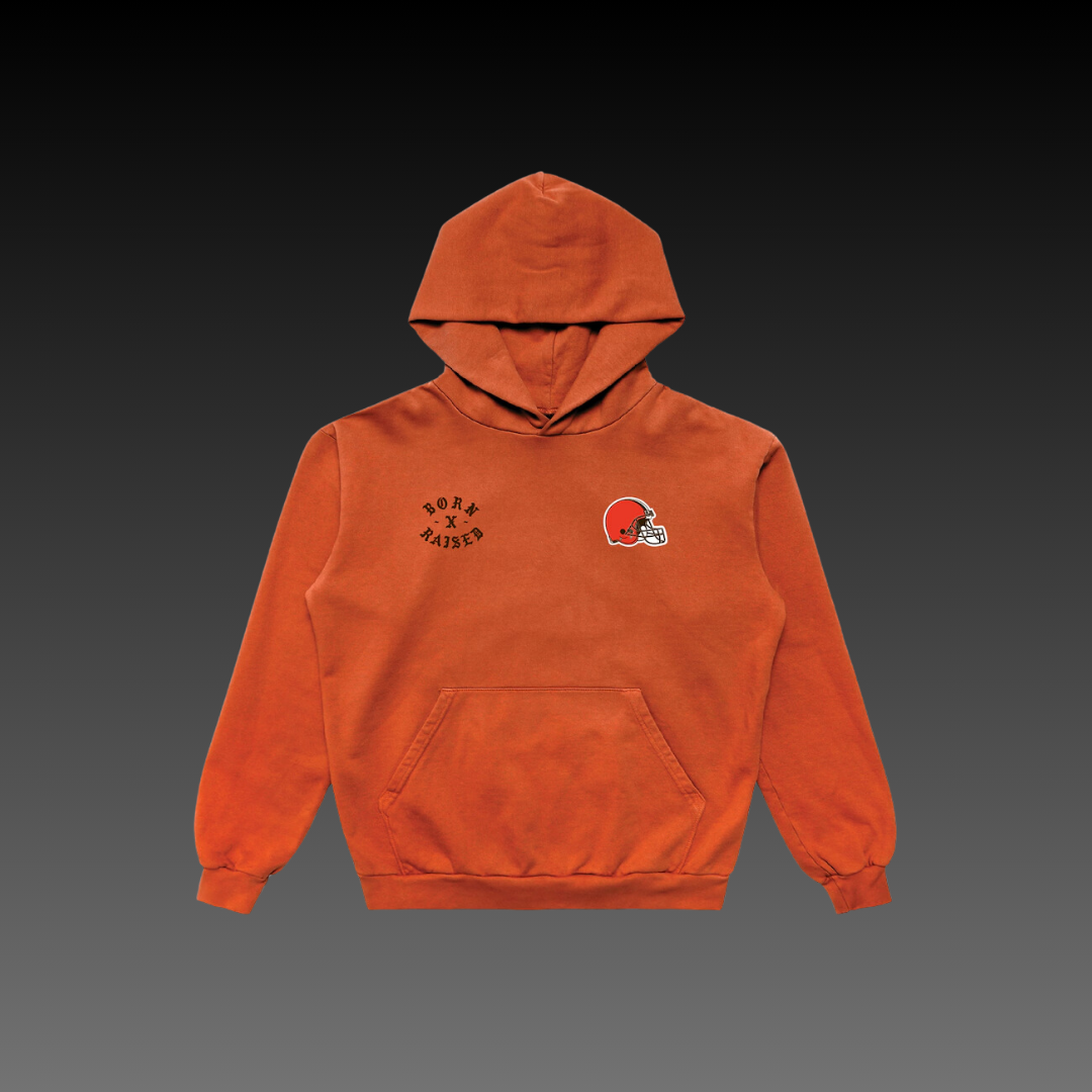 Born x Raised Cleveland Browns Orange Hoodie