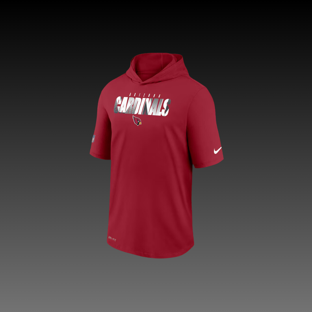 Arizona Cardinals Performance Short Sleeve Hoodie