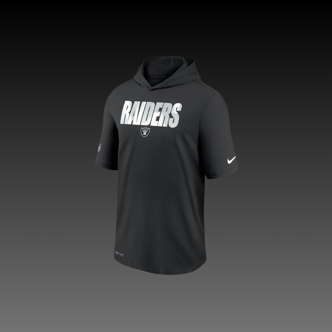 Las Vegas Raiders Performance Short Sleeve Hoodie