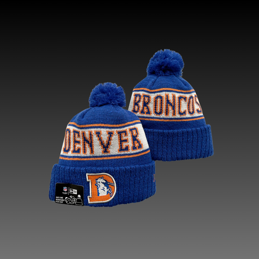 Denver Broncos Home Blue Knitted Beanie