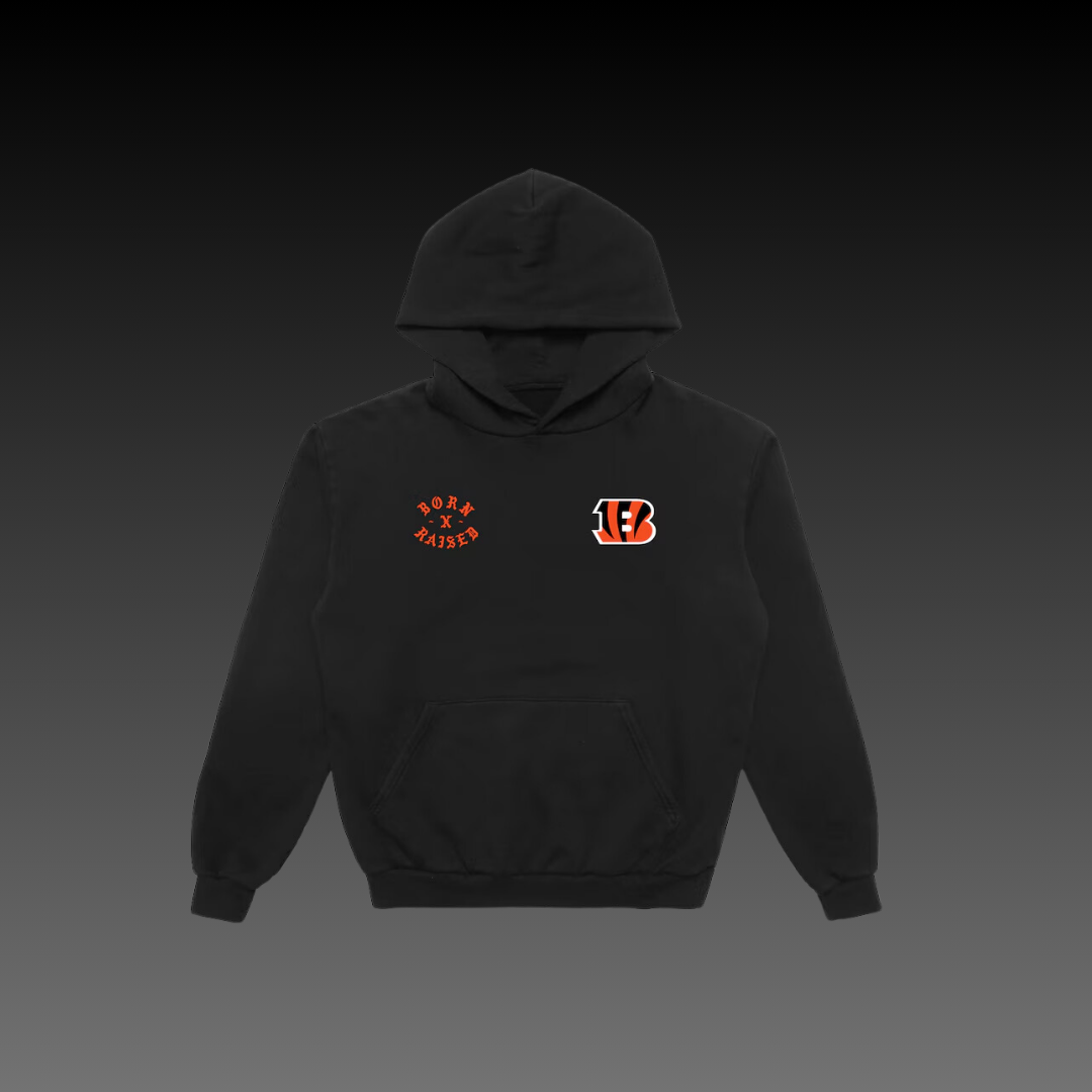 Born x Raised Cincinnati Bengals Black Hoodie