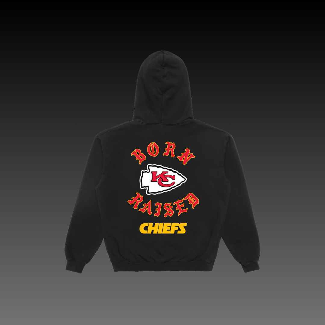 Born x Raised Kansas City Chiefs Black Hoodie