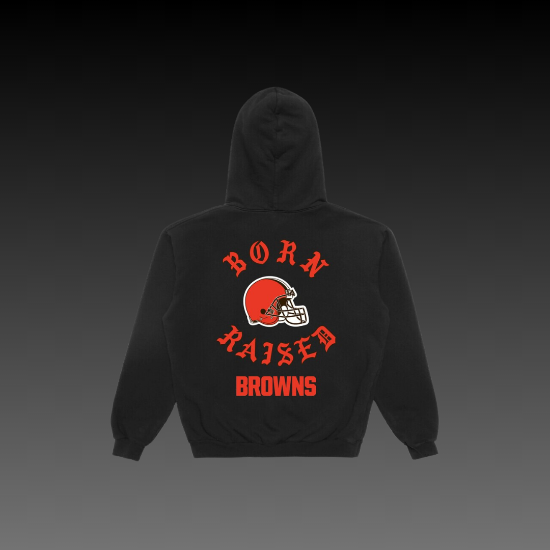 Born x Raised Cleveland Browns Black Hoodie