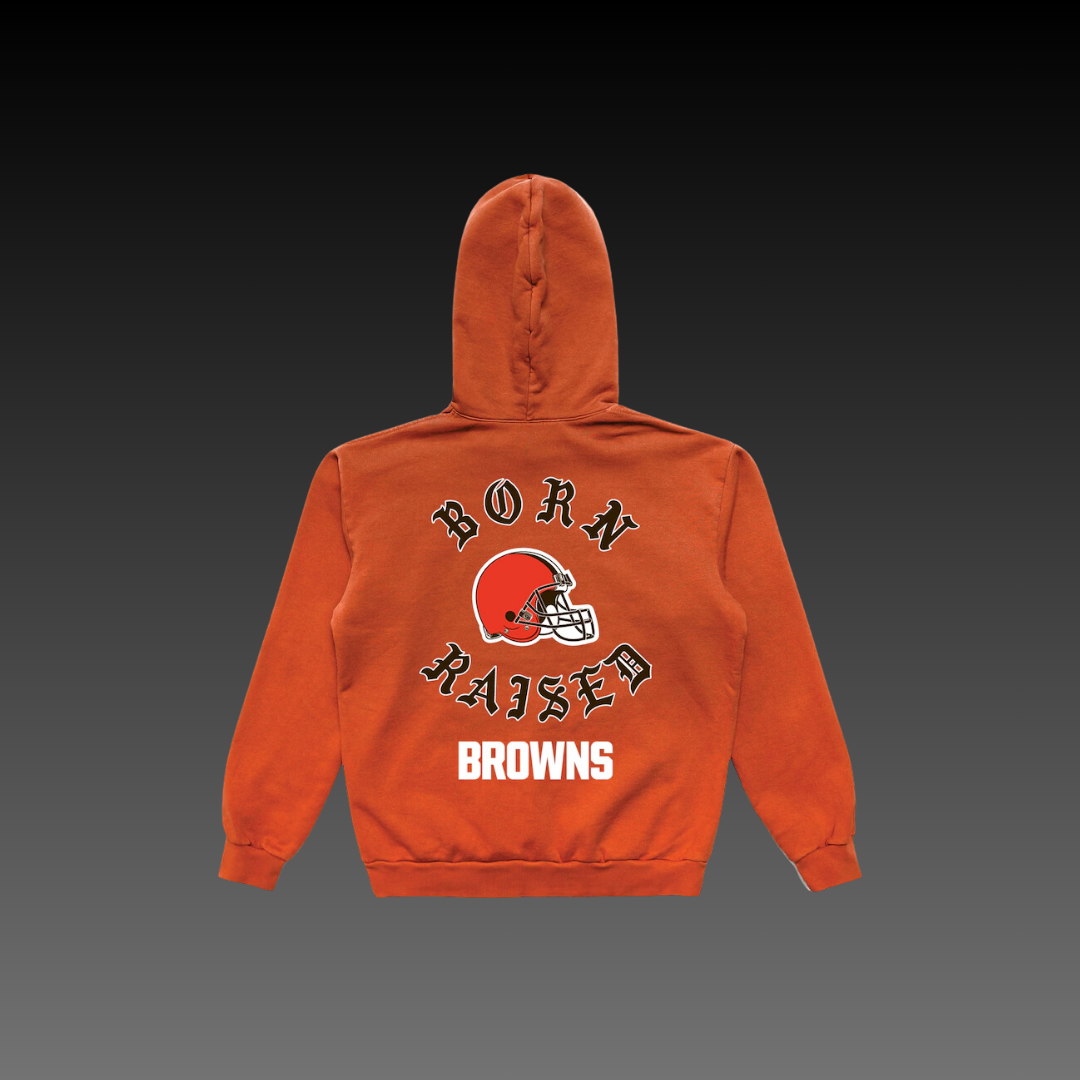 Born x Raised Cleveland Browns Orange Hoodie