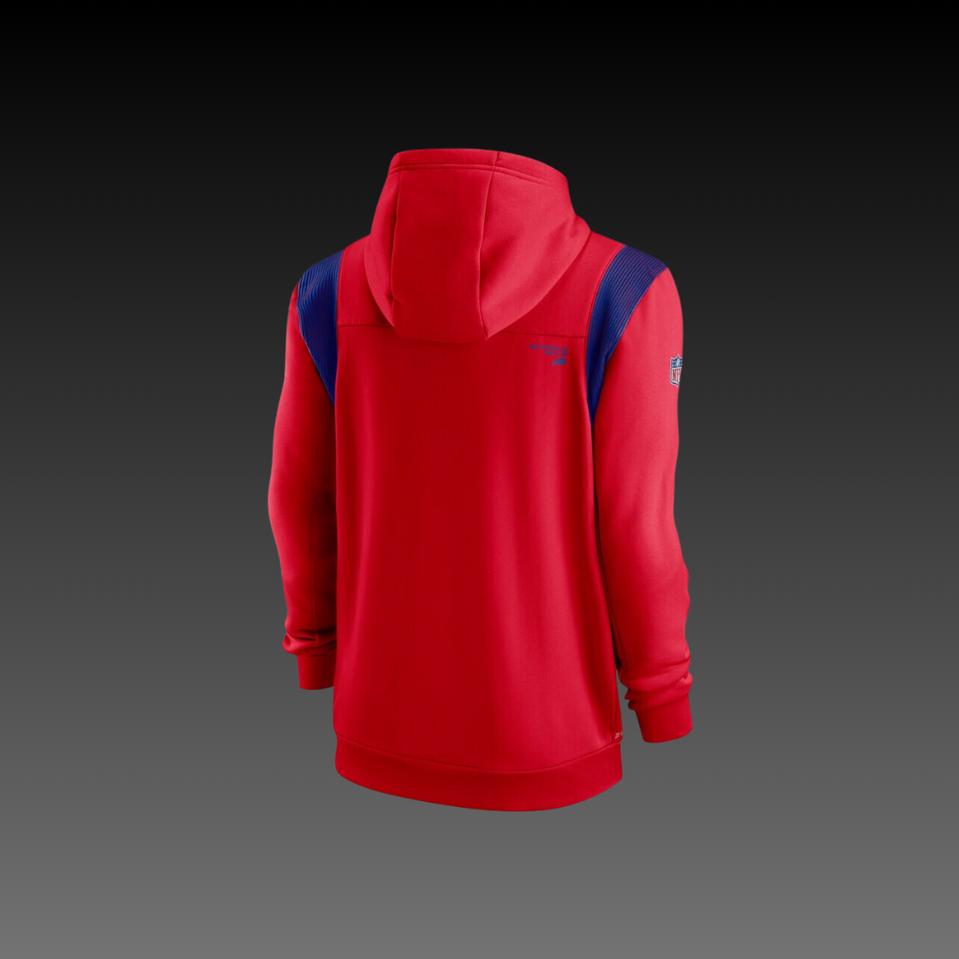 Buffalo Bills Red Performance Full-Zip Hoodie