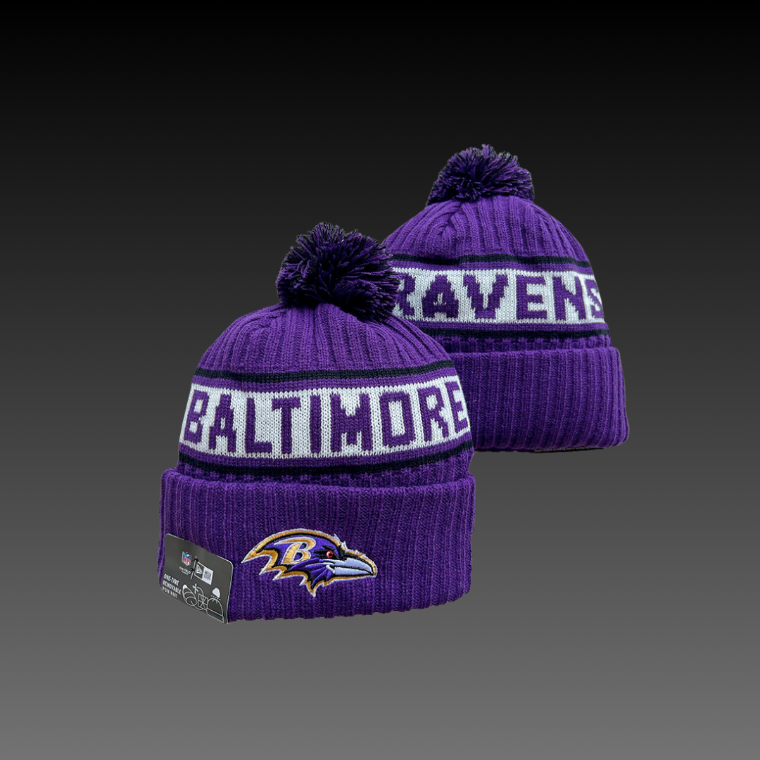 Baltimore Ravens Home Purple Knitted Beanie