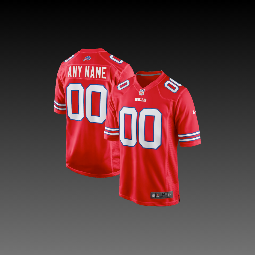 Buffalo Bills Custom Jersey Red