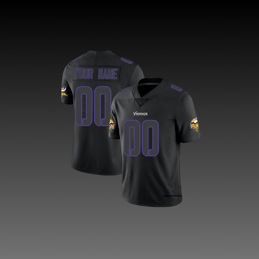 Minnesota Vikings Custom Jersey Black