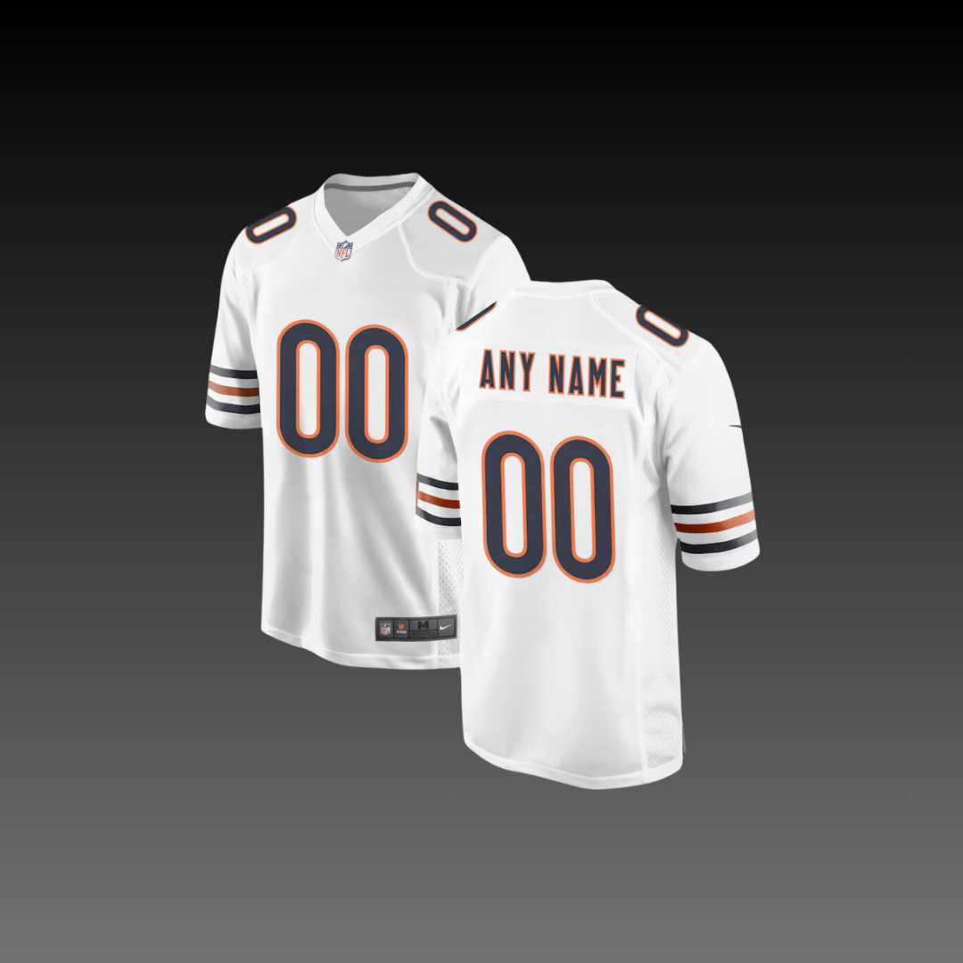 Chicago Bears Custom Jersey White