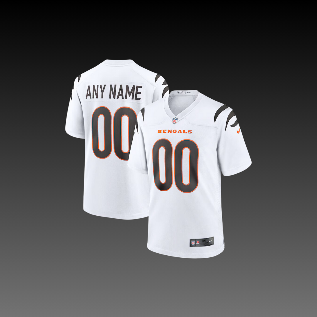 Cincinnati Bengals Custom Jersey White