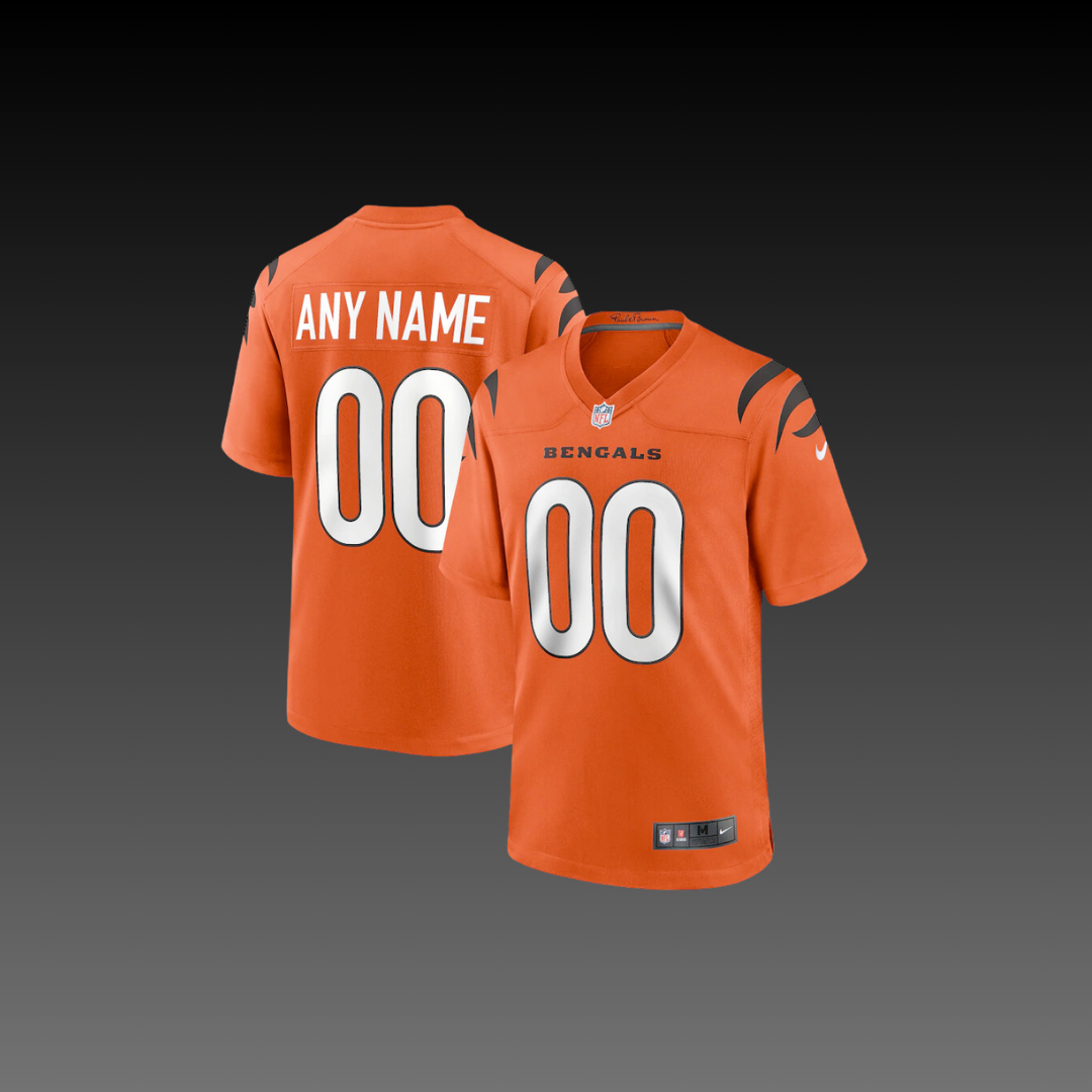 Cincinnati Bengals Custom Jersey Orange