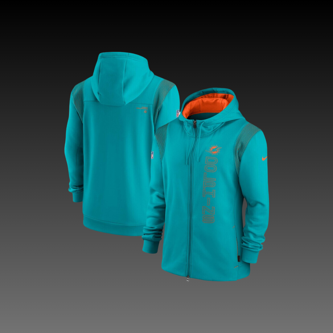 Miami Dolphins Performance Full-Zip Hoodie