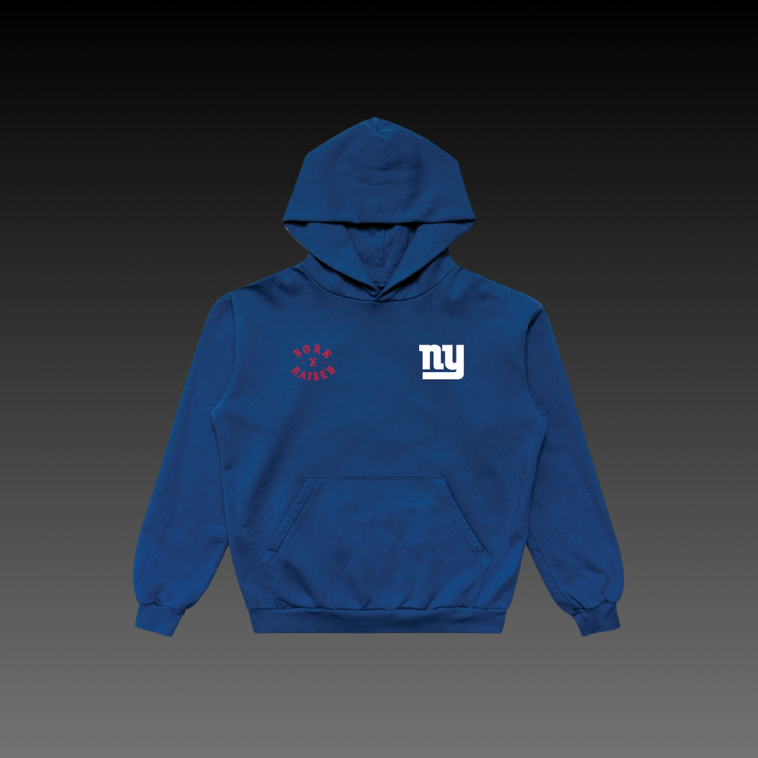 Born x Raised New York Giants Blue Hoodie