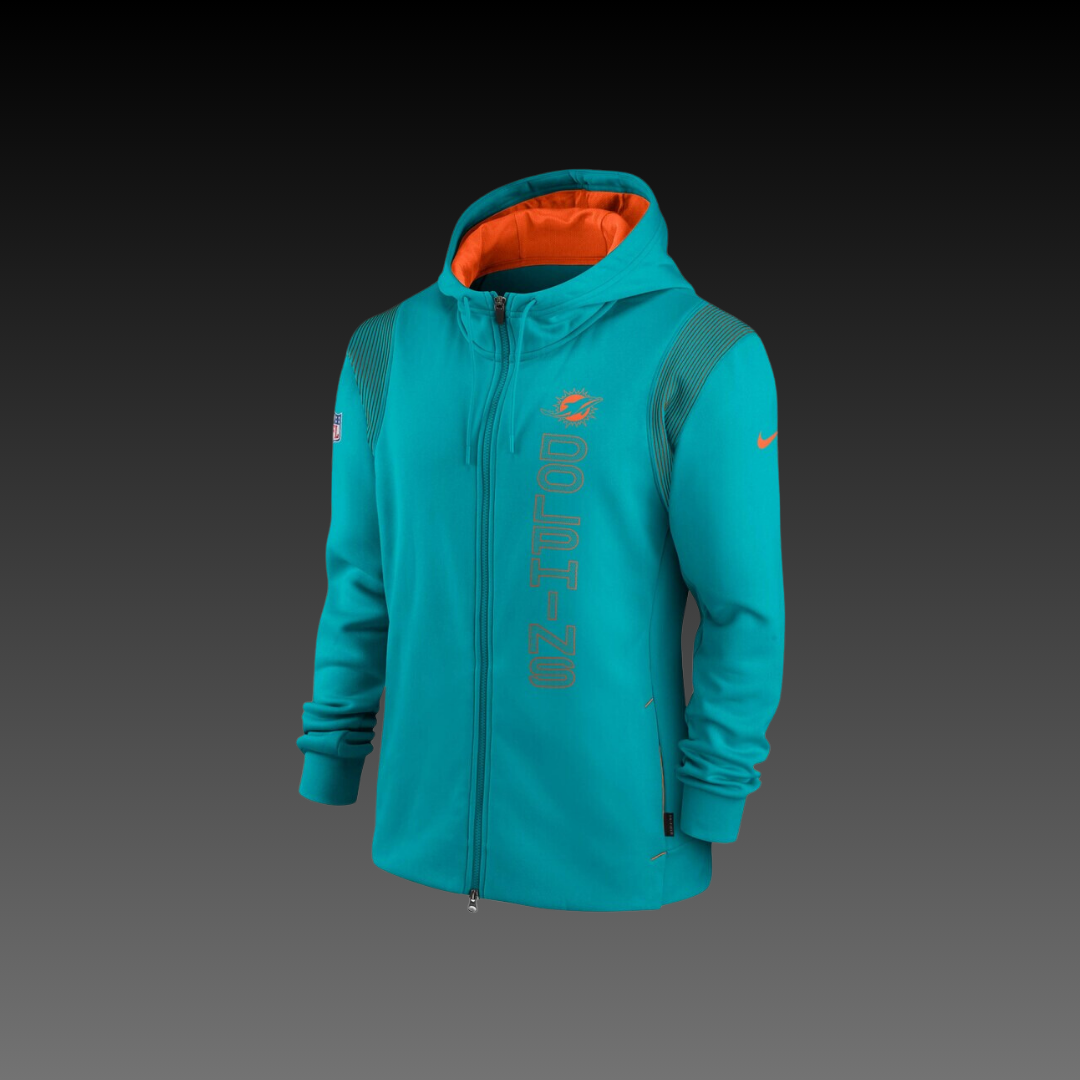 Miami Dolphins Performance Full-Zip Hoodie