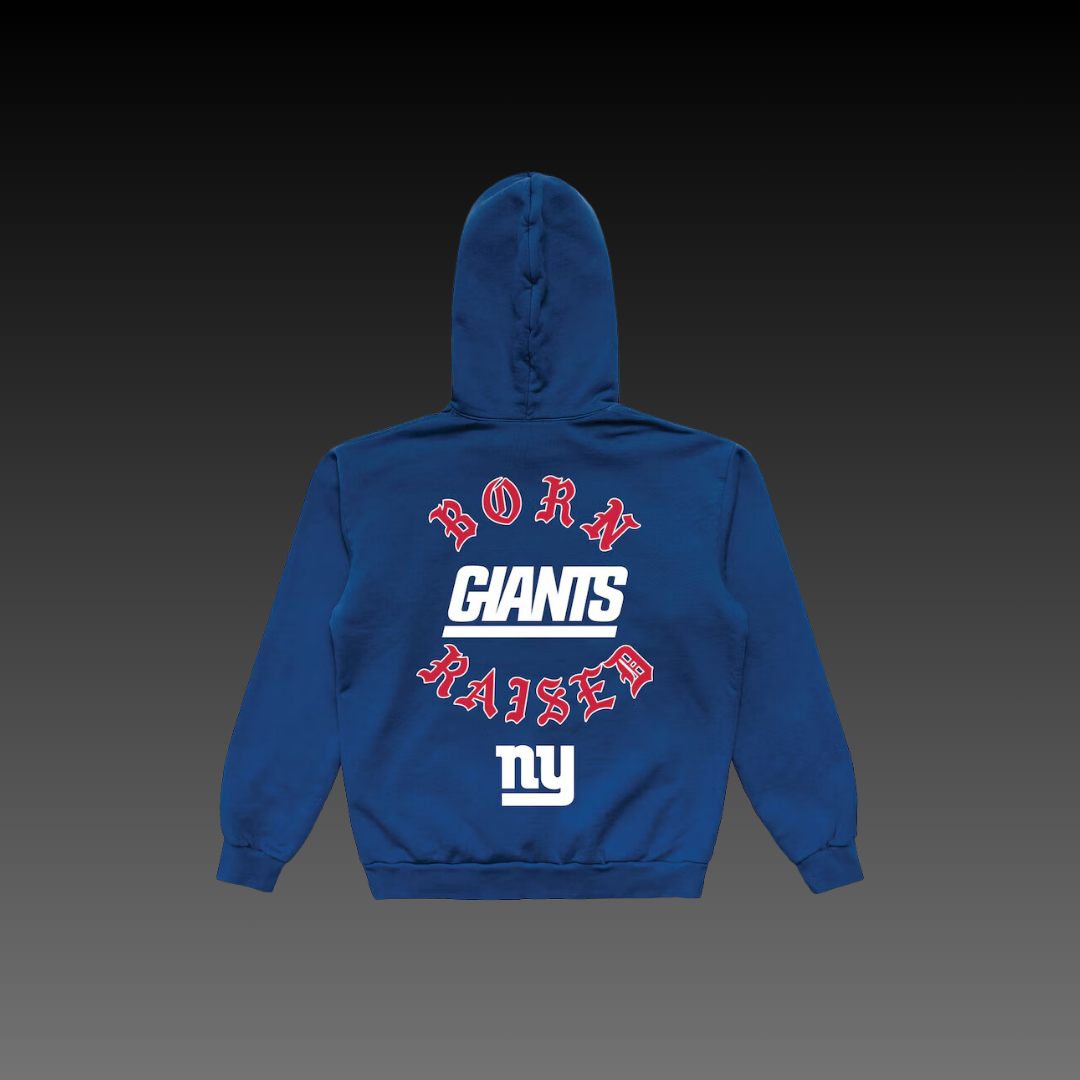 Born x Raised New York Giants Blue Hoodie