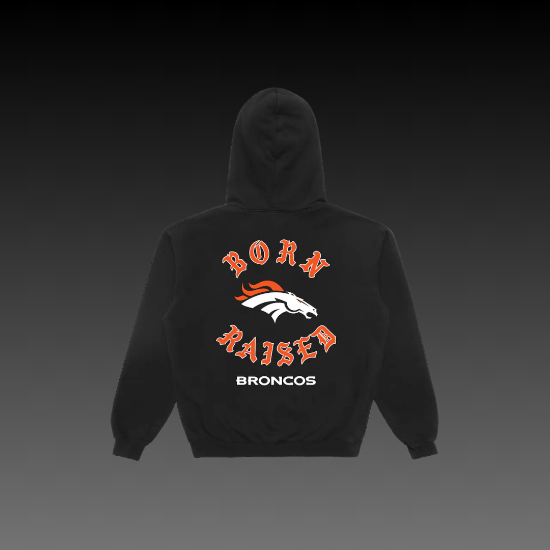 Born x Raised Denver Broncos Black Hoodie