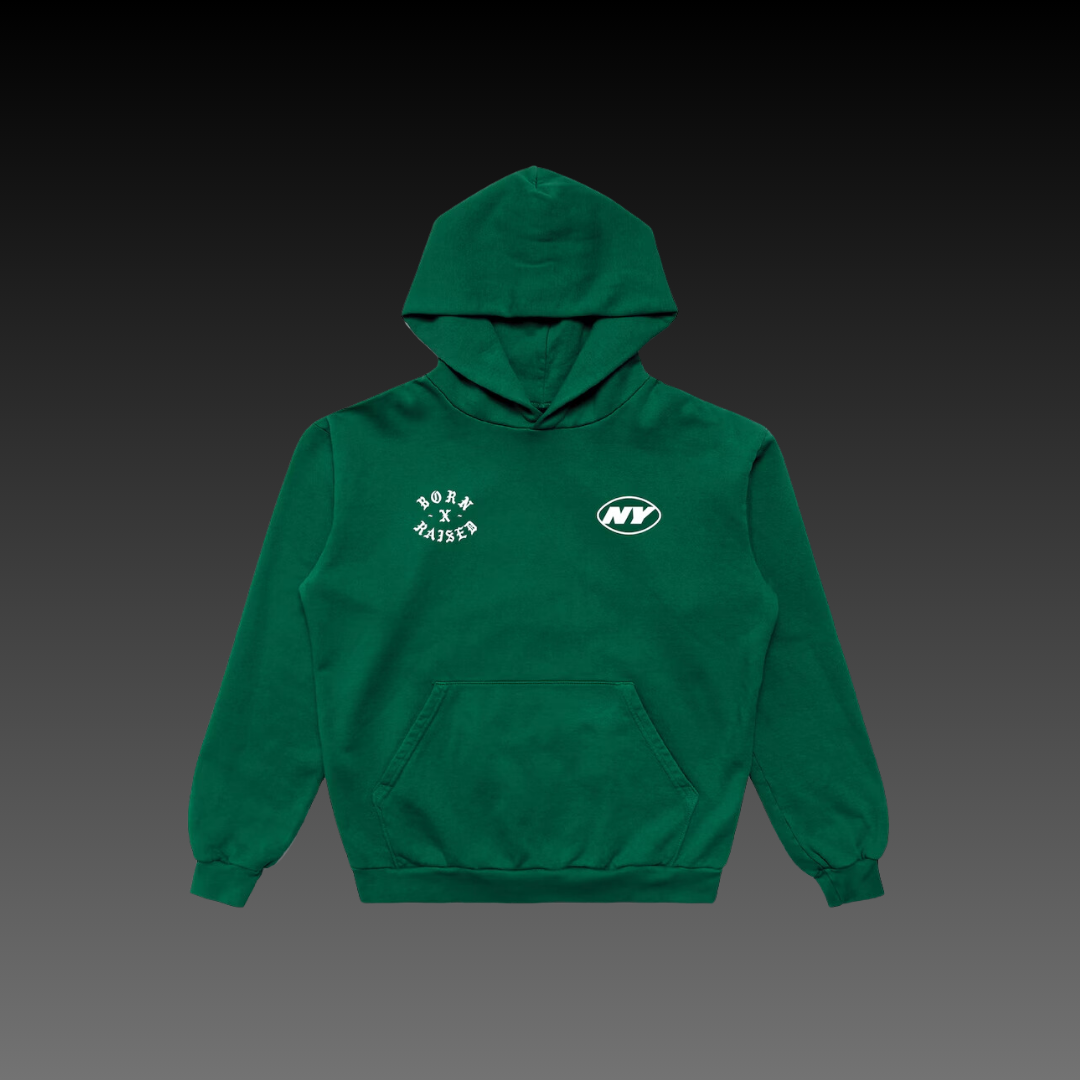 Born x Raised New York Jets Green Hoodie