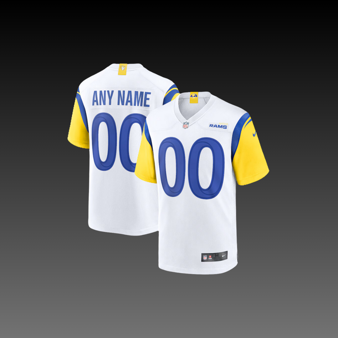 Los Angeles Rams Custom Jersey White