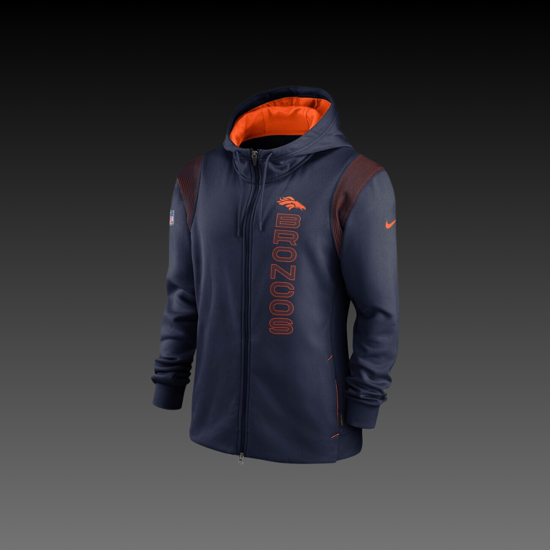 Denver Broncos Performance Full-Zip Hoodie