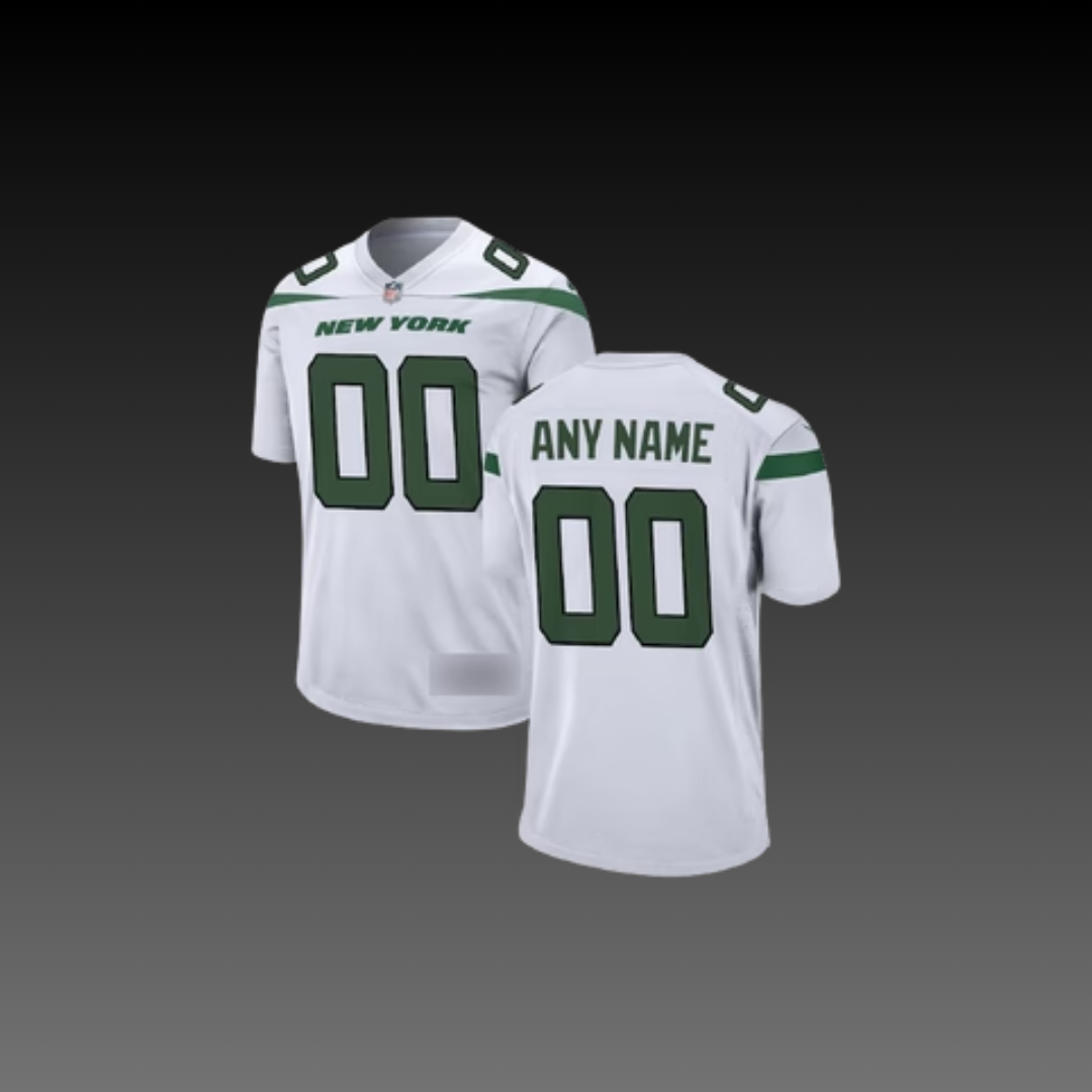 New York Jets Custom Jersey White