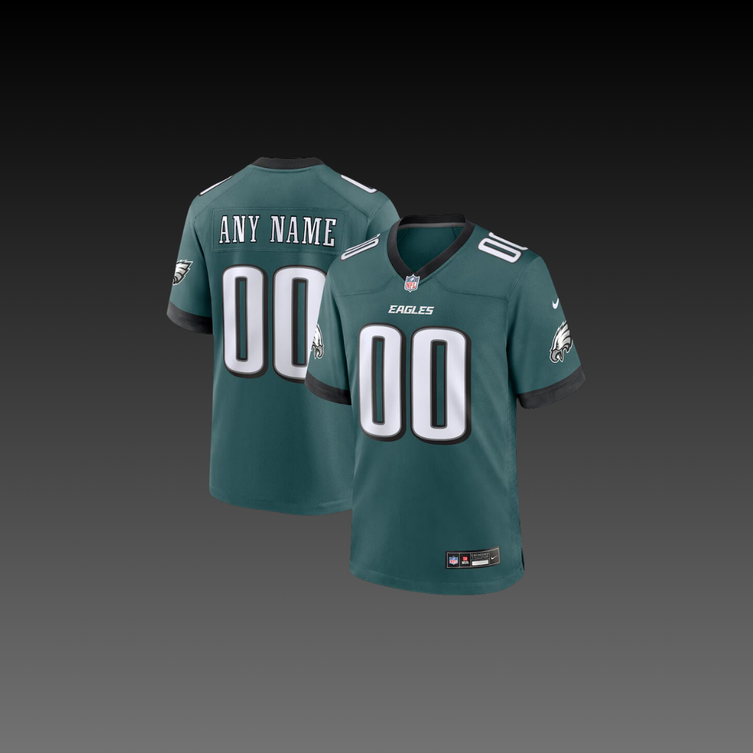 Philadelphia Eagles Custom Jersey Green