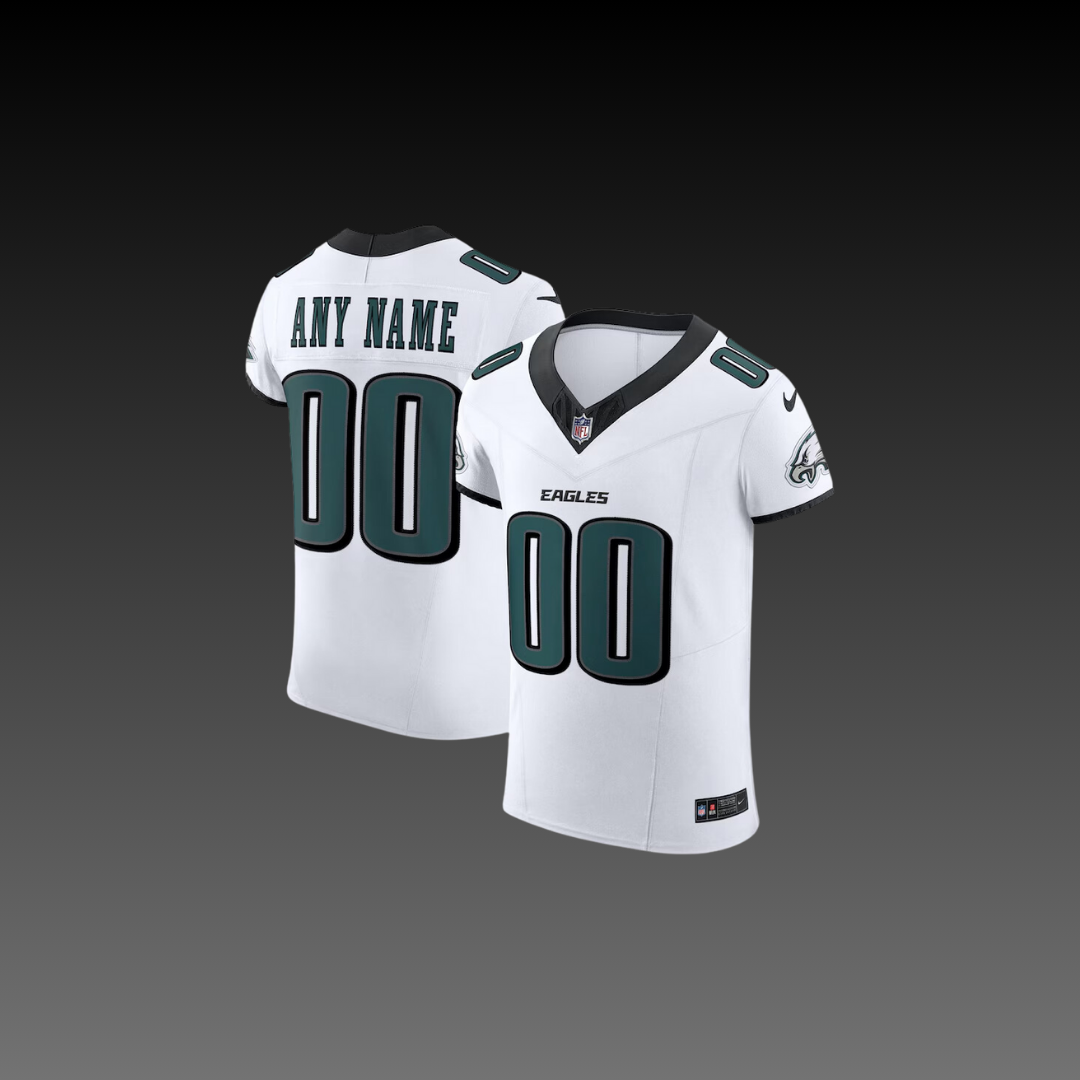 Philadelphia Eagles Custom Jersey White