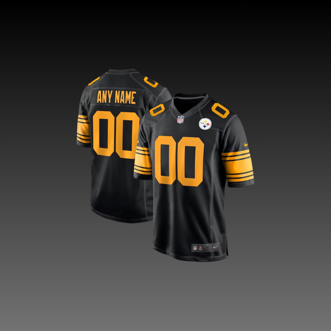 Pittsburgh Steelers Custom Jersey Black