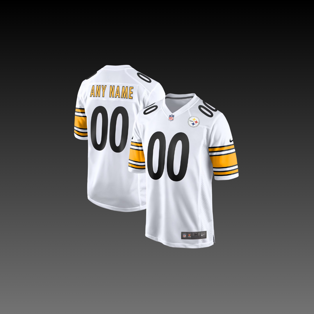 Pittsburgh Steelers Custom Jersey White