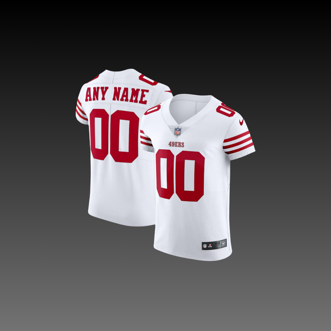 San Francisco 49ers Custom Jersey White