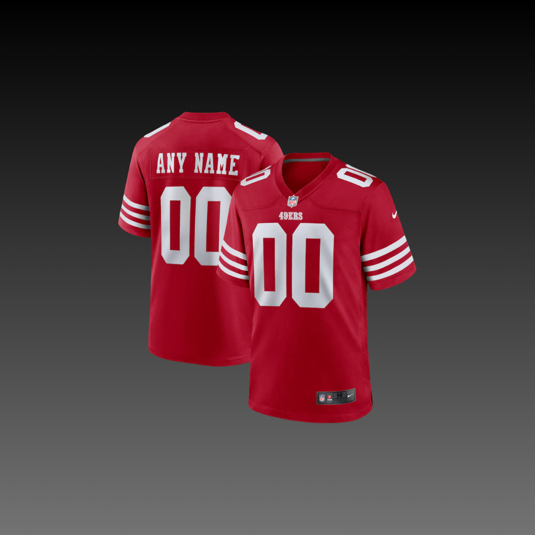 San Francisco 49ers Custom Jersey Red