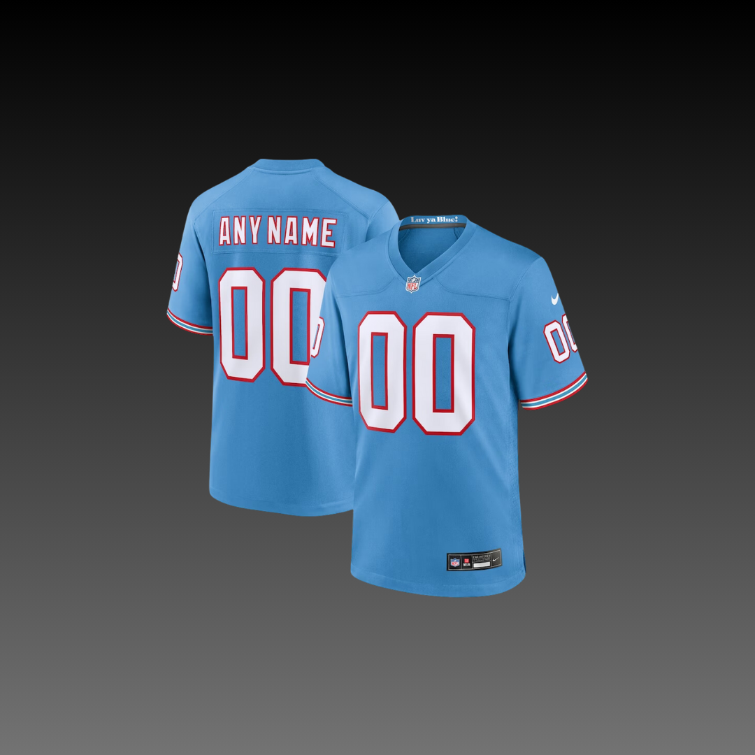 Tennessee Titans Custom Jersey Blue