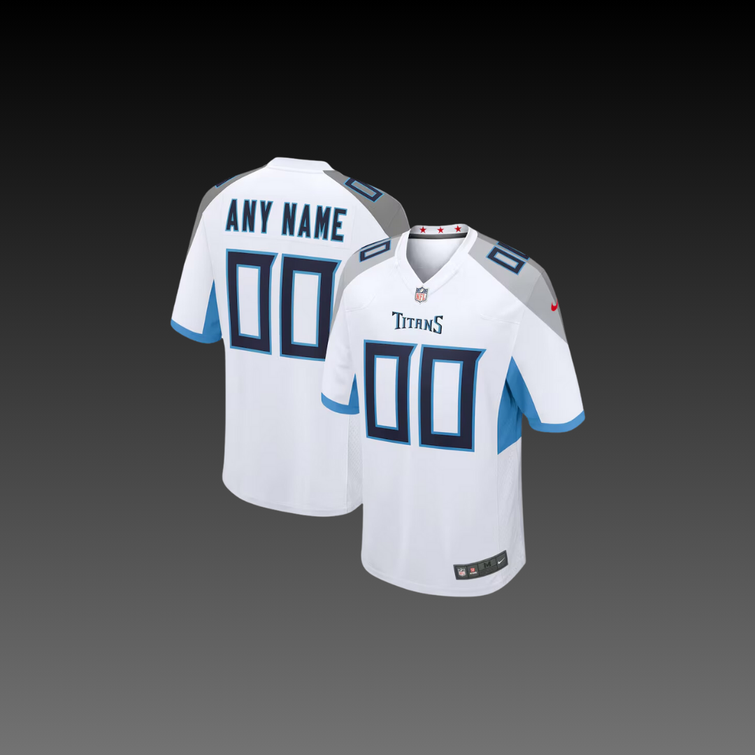 Tennessee Titans Custom Jersey White