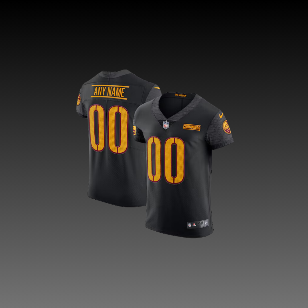 Washington Commanders Custom Jersey Black