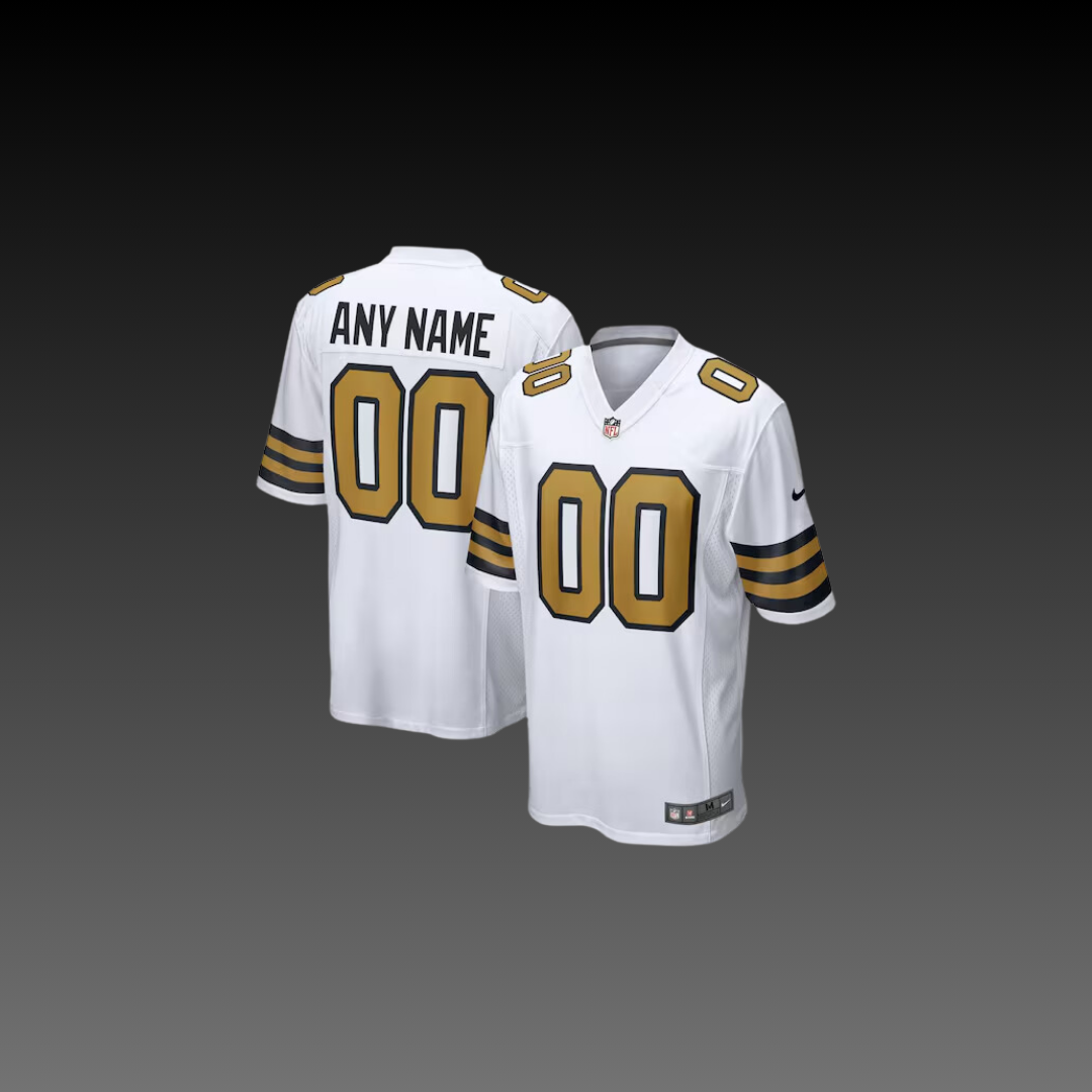 New Orleans Saints Custom Jersey White