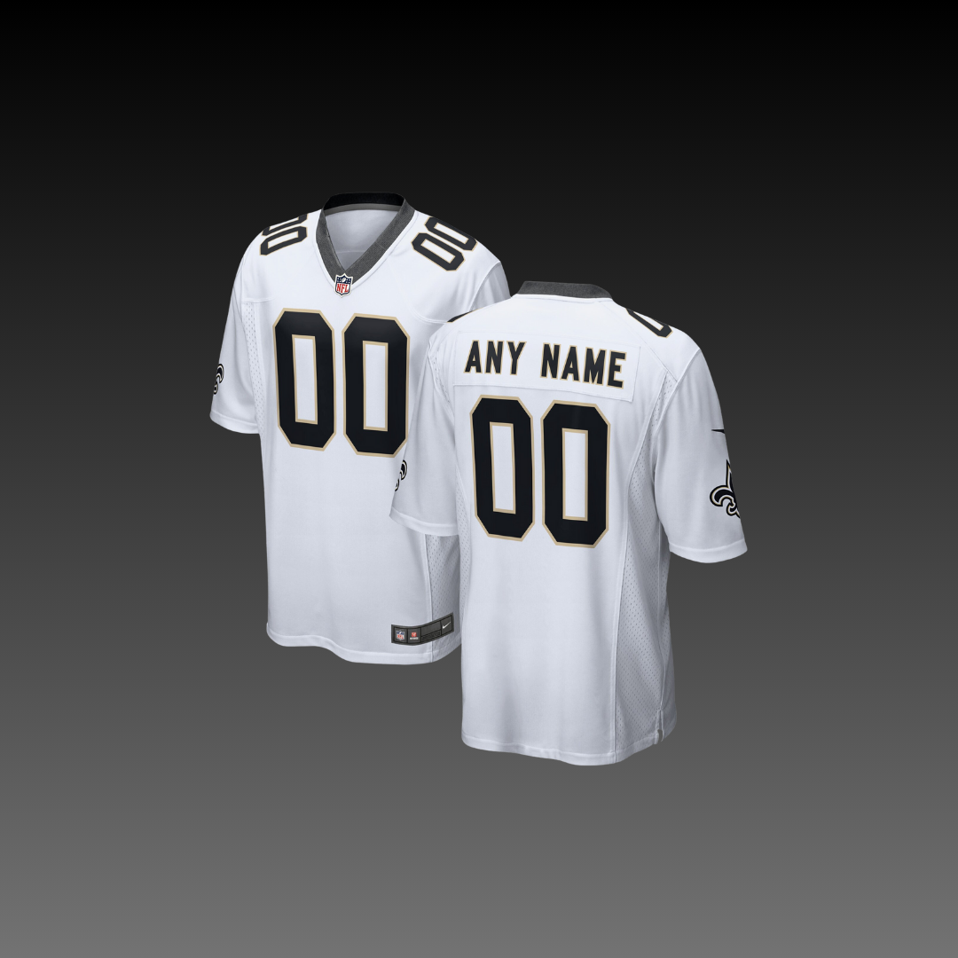 New Orleans Saints Custom Jersey White