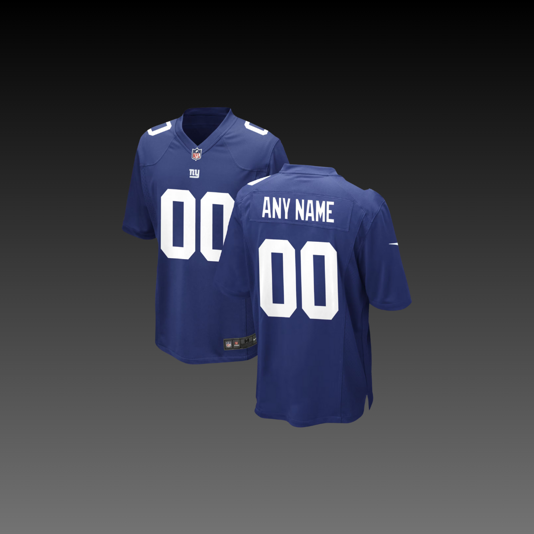 New York Giants Custom Jersey Blue