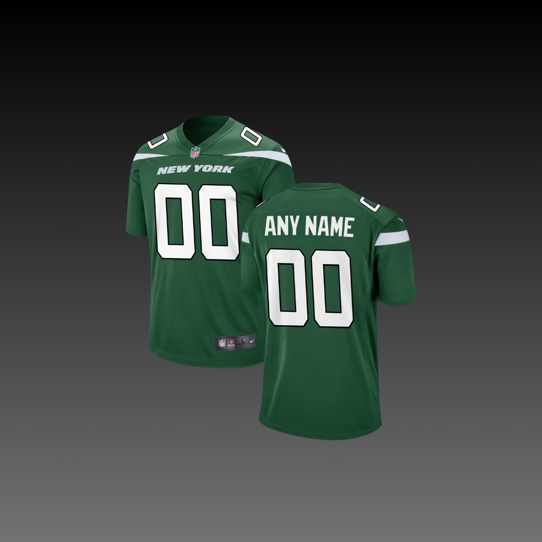 New York Jets Custom Jersey Green