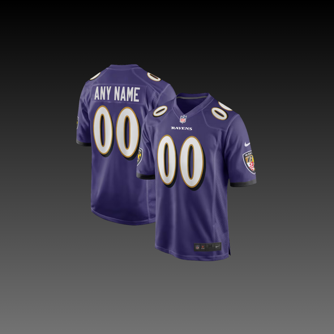 Baltimore Ravens Custom Jersey Purple