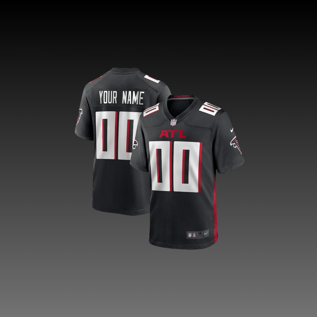 Atlanta Falcons Custom Jersey Black